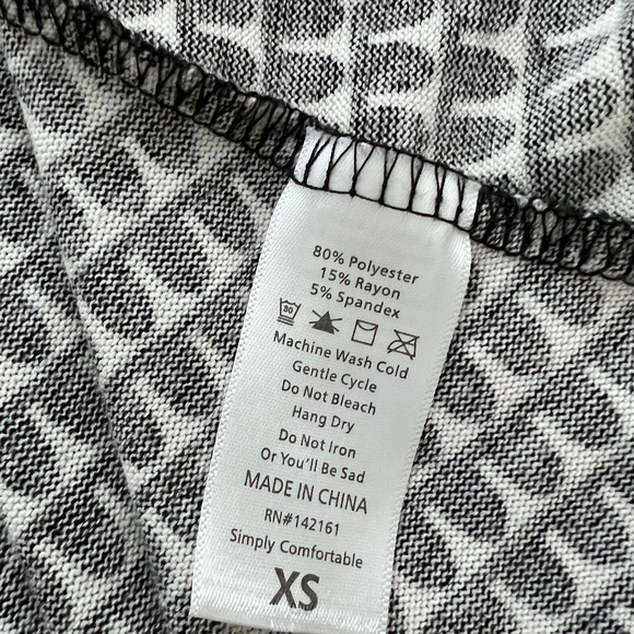 LuLaRoe Caroline Cardigan -XS - Grey and White - Picture 5 of 6